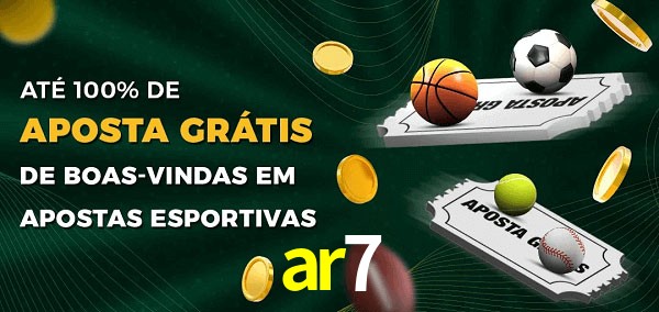 ar7 Ate 100% de Aposta Gratis